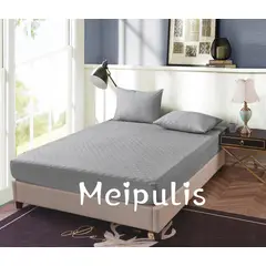 GENERICO - Cubre Colchón - Forro impermeable con Fundas - KING - Color Gris