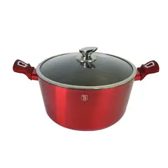 BERLINGER HAUS - OLLA CACEROLA 2.5 LITROS LINEA GOURMET PREMIUM COLOR ROJO