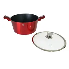 BERLINGER HAUS - OLLA CACEROLA 6,1 LITROS LINEA GOURMET PREMIUM COLOR ROJO