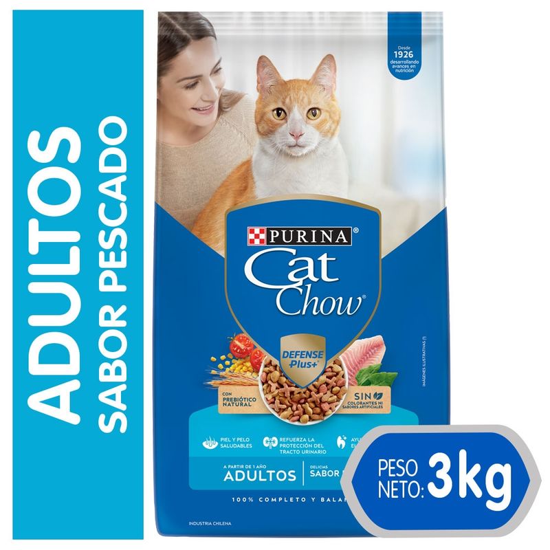 CAT CHOW - Alimento seco CAT CHOW® Adulto Pescado 3kg.