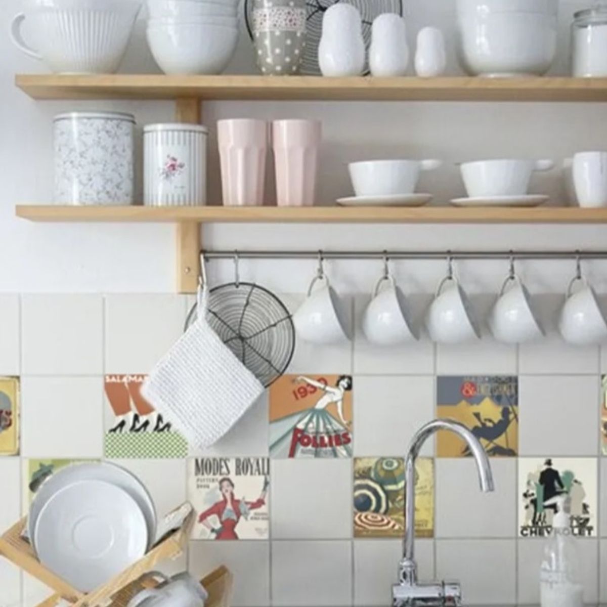 MONNO - 27 AZULEJO DECORATIVO DE VINIL AUTOADHESIVO VINTAGE