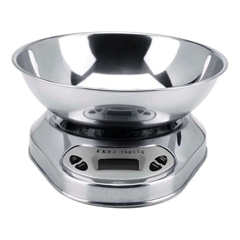 GENERICO - Balanza Digital Cocina Acero Inox Bowl 5kg