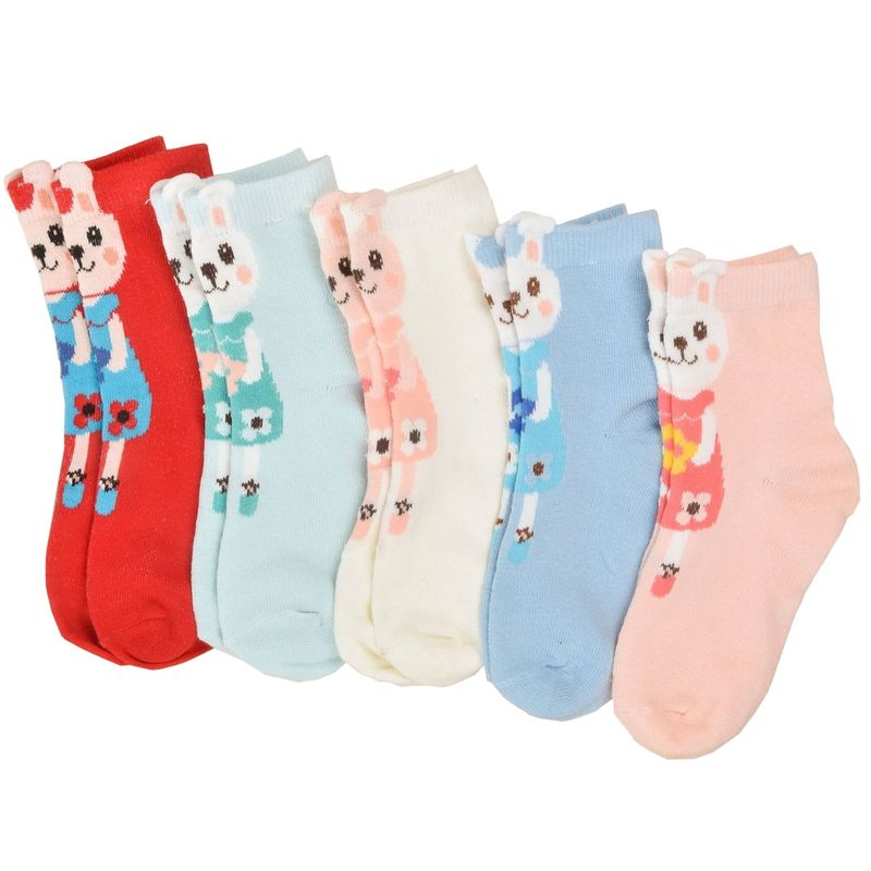 EVERSO - Pack 12 Pares Calcetines Niñas , Diseños