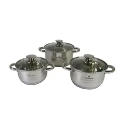 BLAUMANN - SET DE BATERIA 6 PIEZAS LINEA GOURMET ACERO INDUCCION