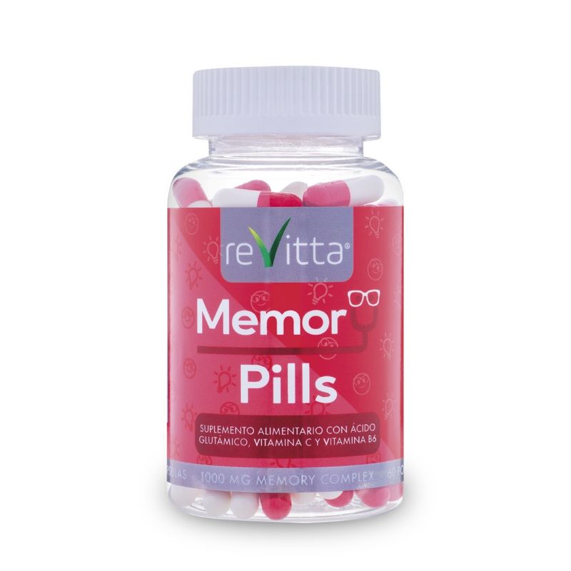 REVITTA WELLNESS - Pastillas para la memoria y concentración Memory Pills 120 cápsulas