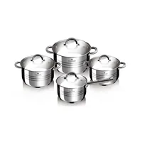SET DE BATERIA 8 PIEZAS LINEA GOURMET ACERO INDUCCION