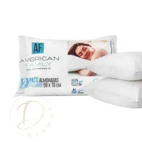 Almohadas set De 2 American Family 50x70 Cm