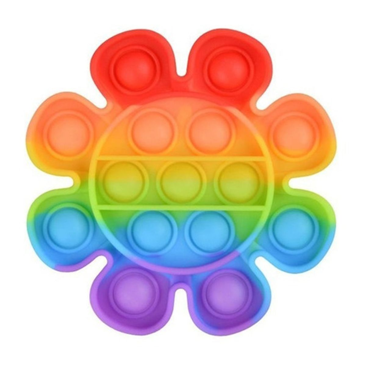 GENERICO - Pop It Fidget Toy Push Pop Fidget Juguete Sensorial flor