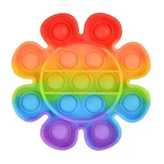 GENERICO - Pop It Fidget Toy Push Pop Fidget Juguete Sensorial flor