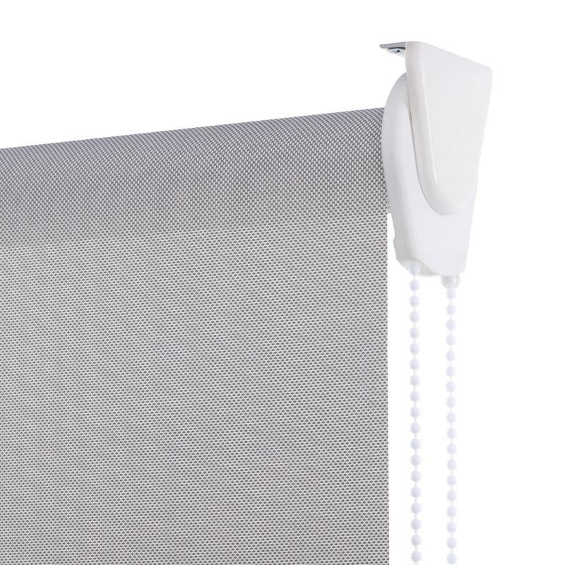 BERTEX - Cortina Roller Sunscreen 95cm ancho x 170cm alto Persiana Gris BERTEX