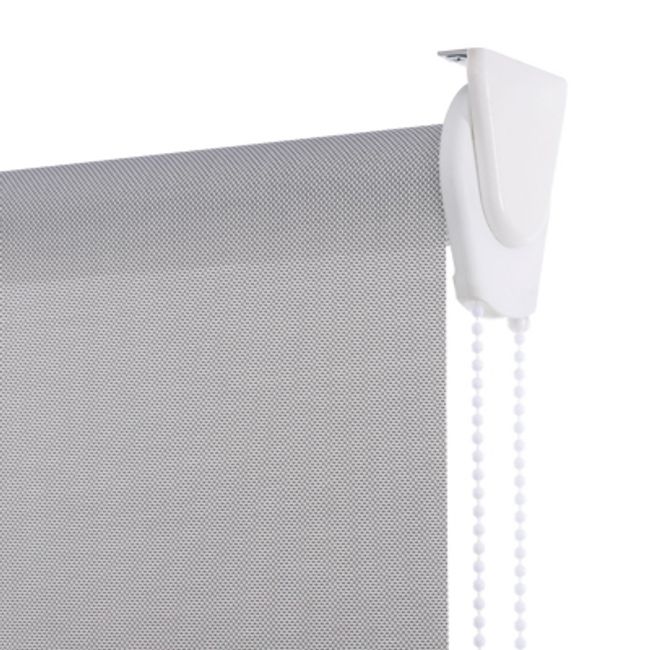 BERTEX - Cortina Roller Sunscreen Gris 215x170 cm Persiana de altura ajustable