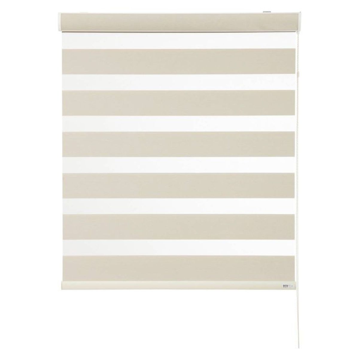 BERTEX - Roller Duo Blackout Zebra Día-Noche Beige 175x170 cm Altura ajustable