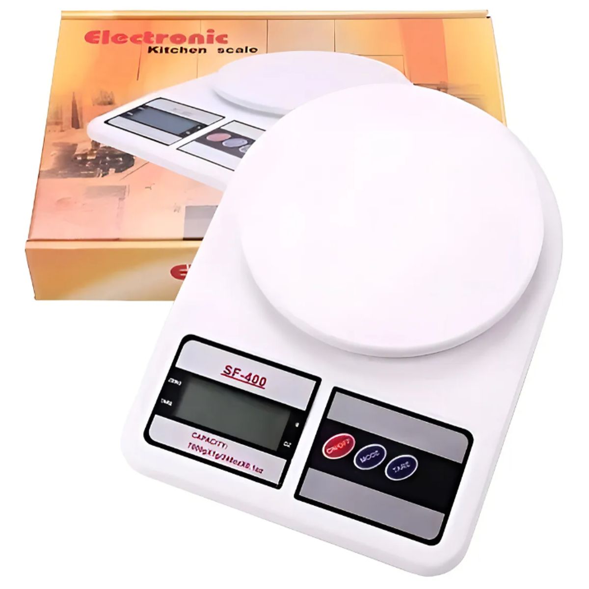 GENERICO - Balanza Digital Fitness 1g a 10kg  Ideal para Comidas Suplementos y Control de Dieta