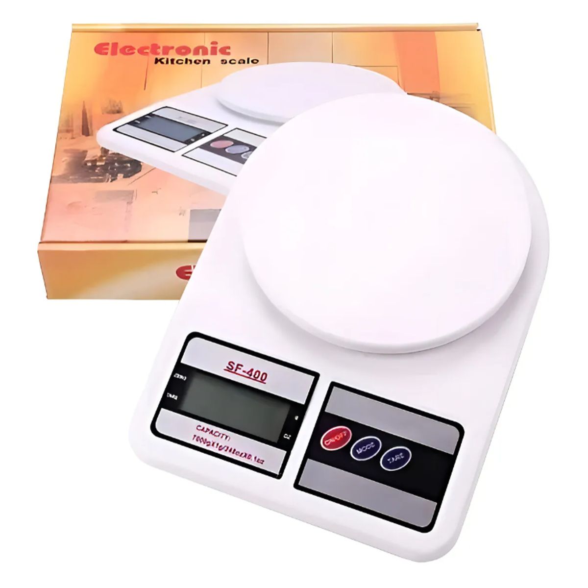 GENERICO - Balanza Digital Fitness 1g a 10kg  Ideal para Comidas Suplementos y Control de Dieta