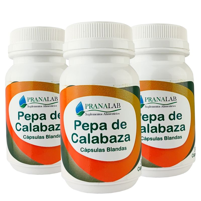 PRANALAB - PEPA DE CALABAZA 3 FRASCOS 90 CAPS BLANDAS