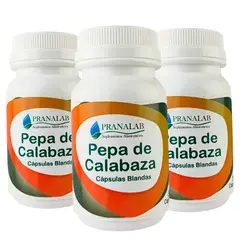 PRANALAB - PEPA DE CALABAZA 3 FRASCOS 90 CAPS BLANDAS