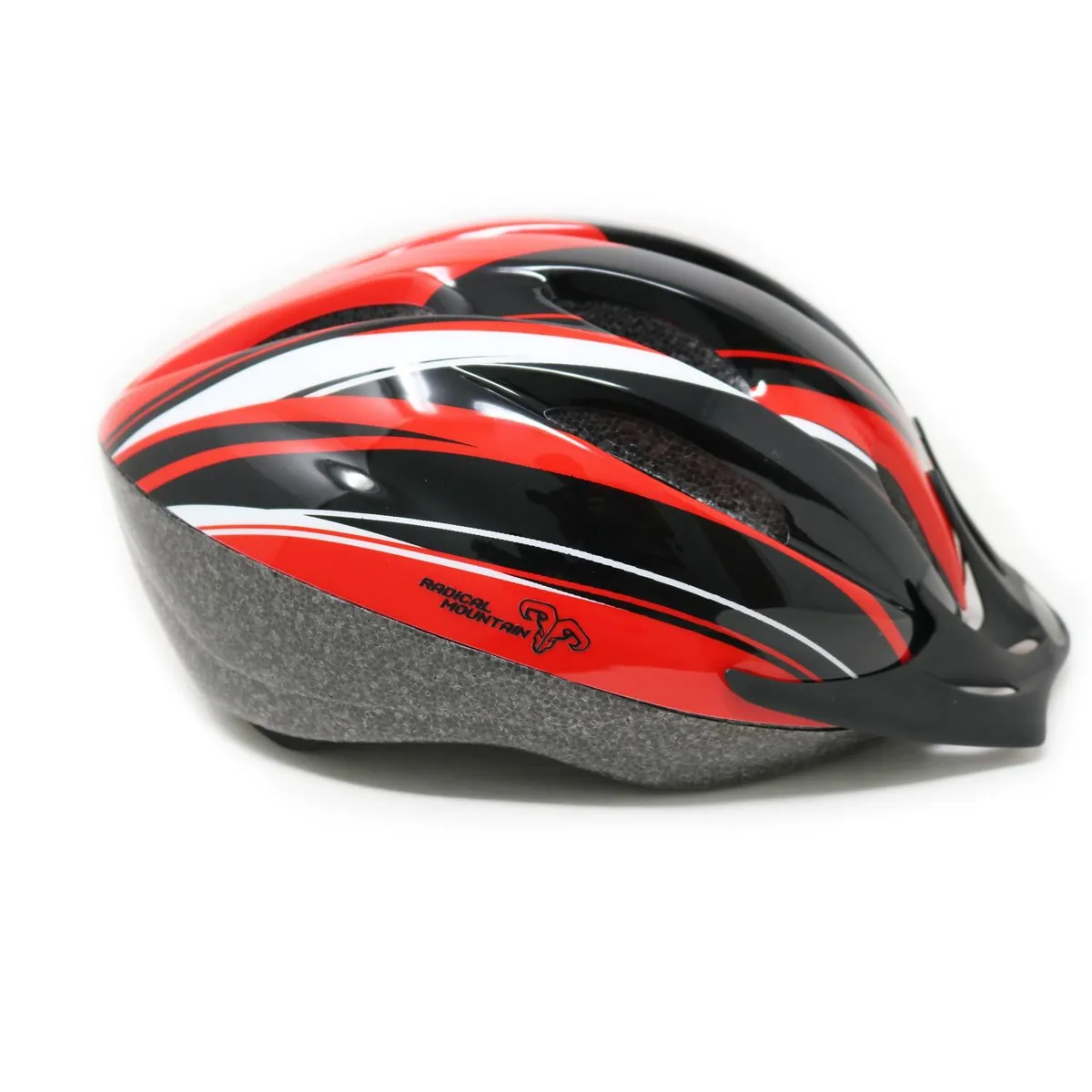 RADICAL MOUNTAIN - Casco Radical Mountain MTB V10 Negro Rojo L 58-62cm