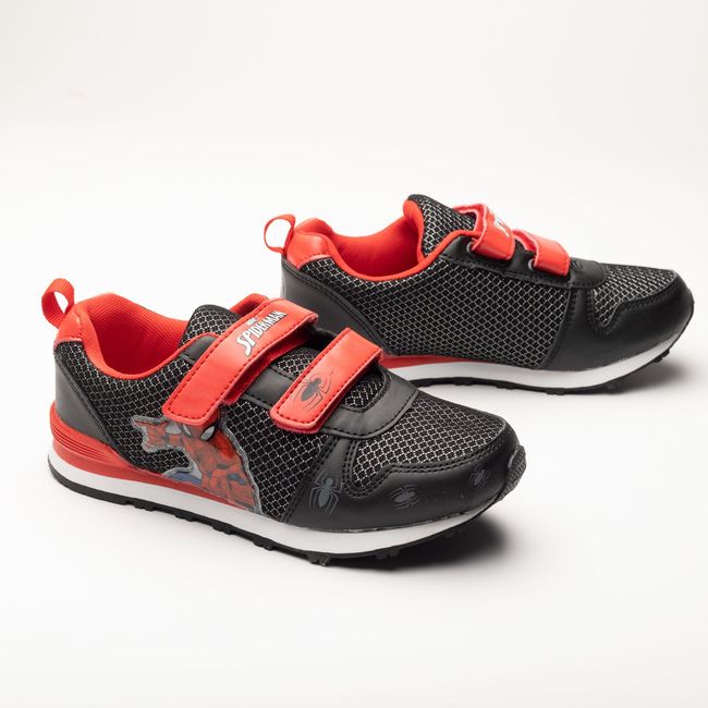 MARVEL - Zapatilla Niño Spiderman Telaraña Negro Marvel