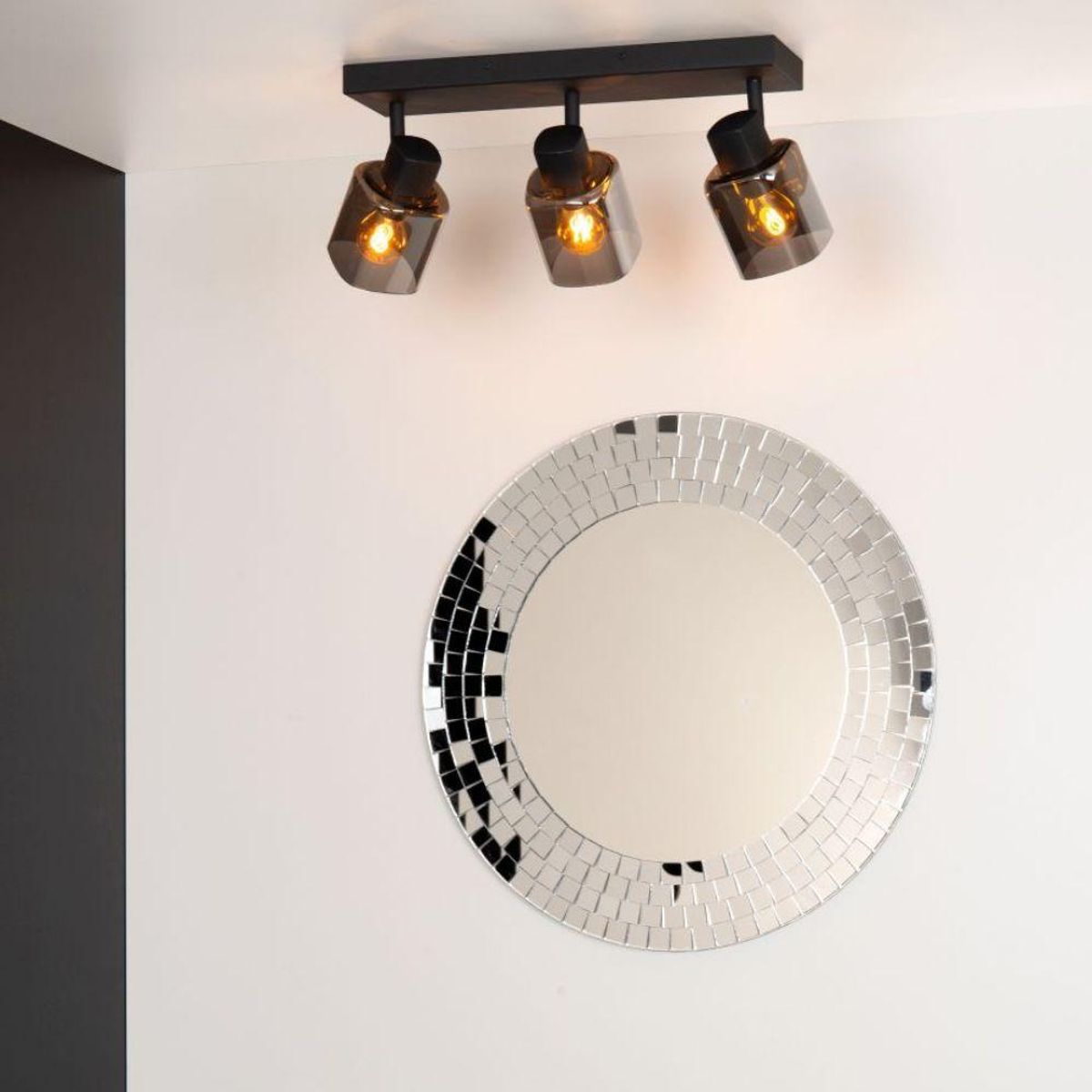 BOSCO - BARRA DIRECCIONAL ALION NEGRO 3xE14 - Negro