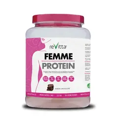 REVITTA WELLNESS - Proteína Mujer Whey + Colágeno + Fibra Femme Protein Vainilla 1 kg.