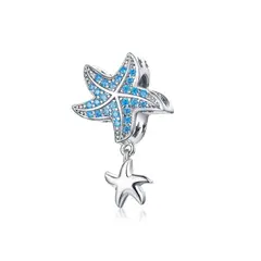 SILVER HEART - Charm Estrellas de Mar en Plata Fina 925