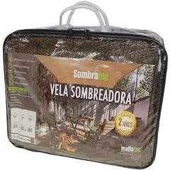 SOMBRATEC - Vela sombreadora triangular 5x5x5m color mocha
