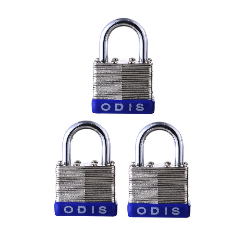 ODIS - Pack 3 Candados Laminado Odis 50mm - Llaves Iguales