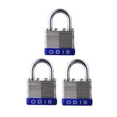 ODIS - Pack 3 Candados Laminado 50mm - Llaves Iguales