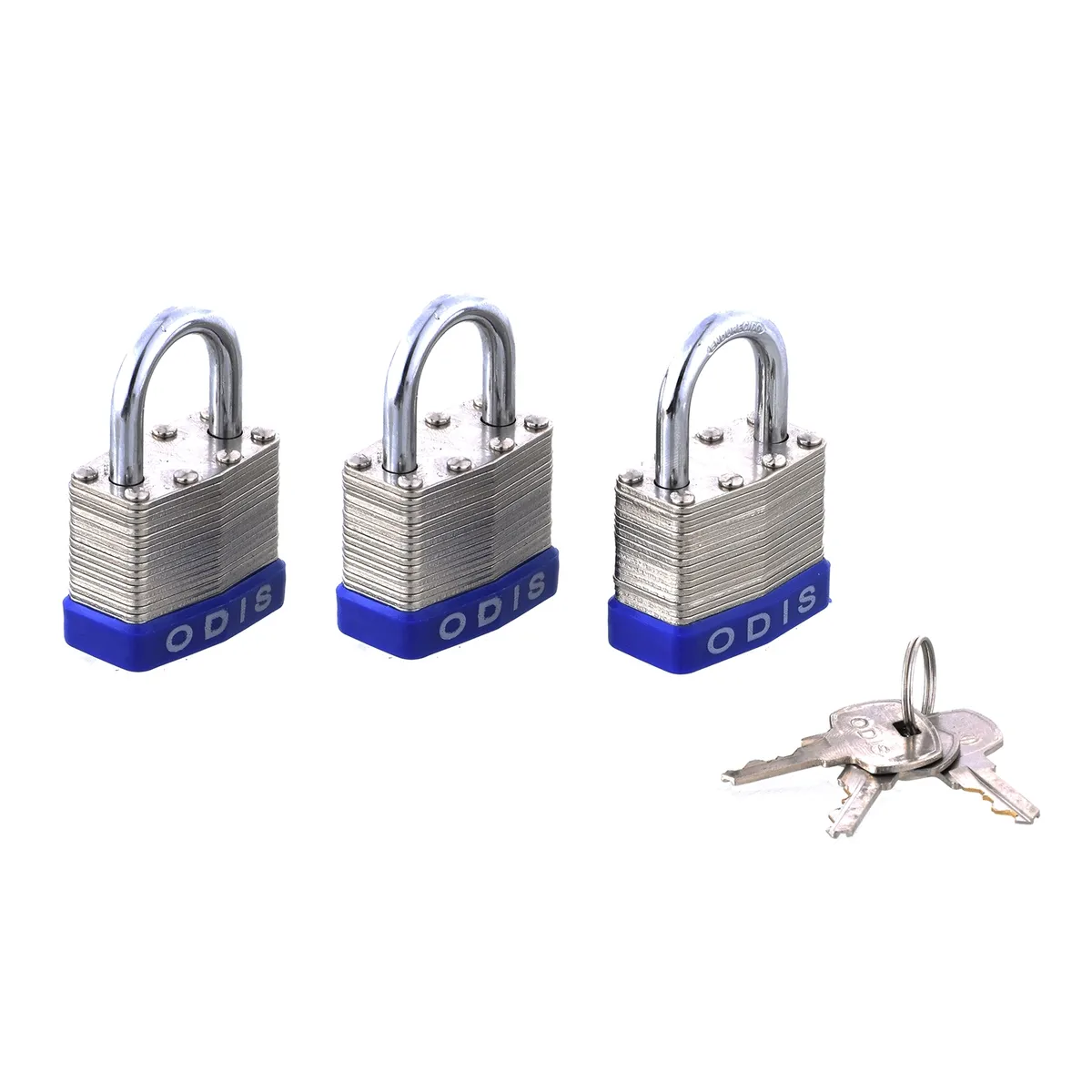 ODIS - Pack 3 Candados Laminado Odis 50mm - Llaves Iguales