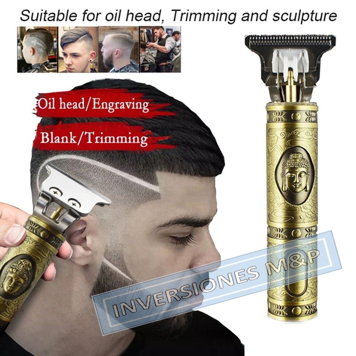 GEMEI - Rasuradora Afeitadora Corta Pelo Profesional Recargable Alta precisión