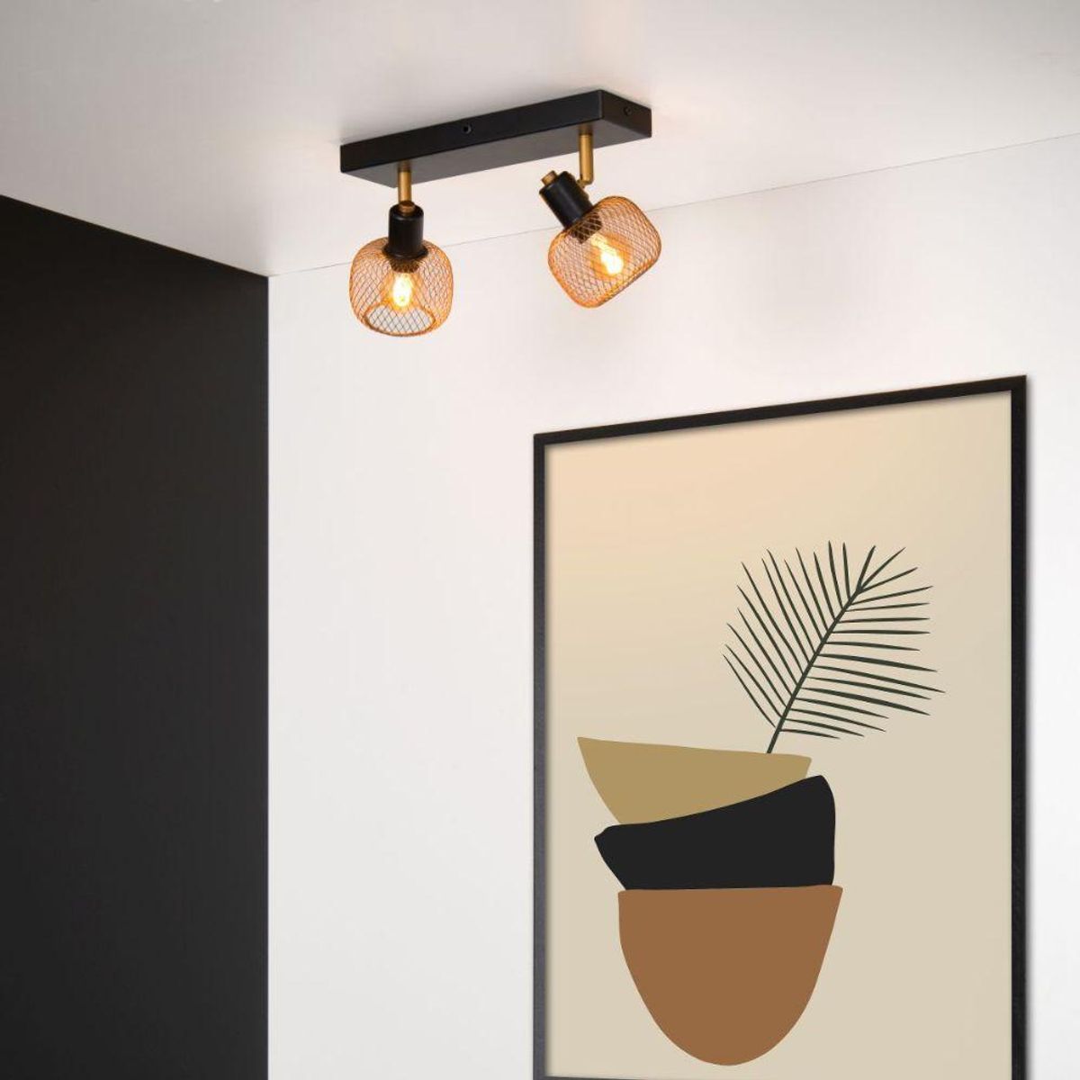 BOSCO - BARRA DIRECCIONAL MAREN DORADO 2xE14 BOSCO