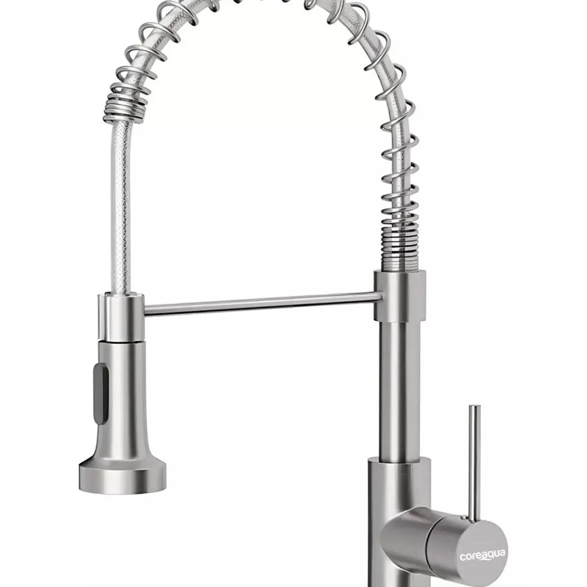 COREAQUA - Llave Monomando Lavaplatos Flex Griferia Cocina Coreaqua - Plateado