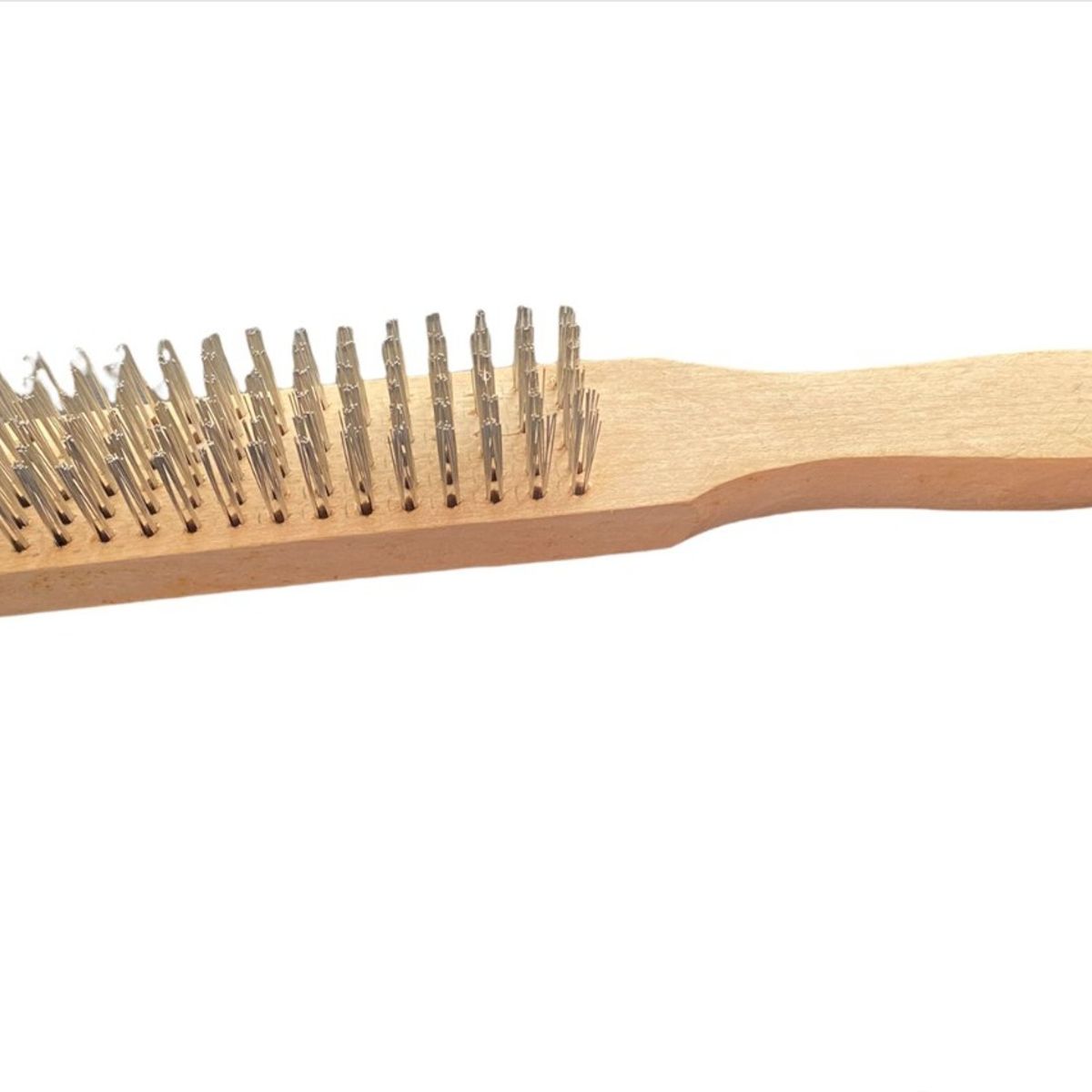 GENERICO - Cepillo Escobilla Con Mango Madera Alambre Makawa 11