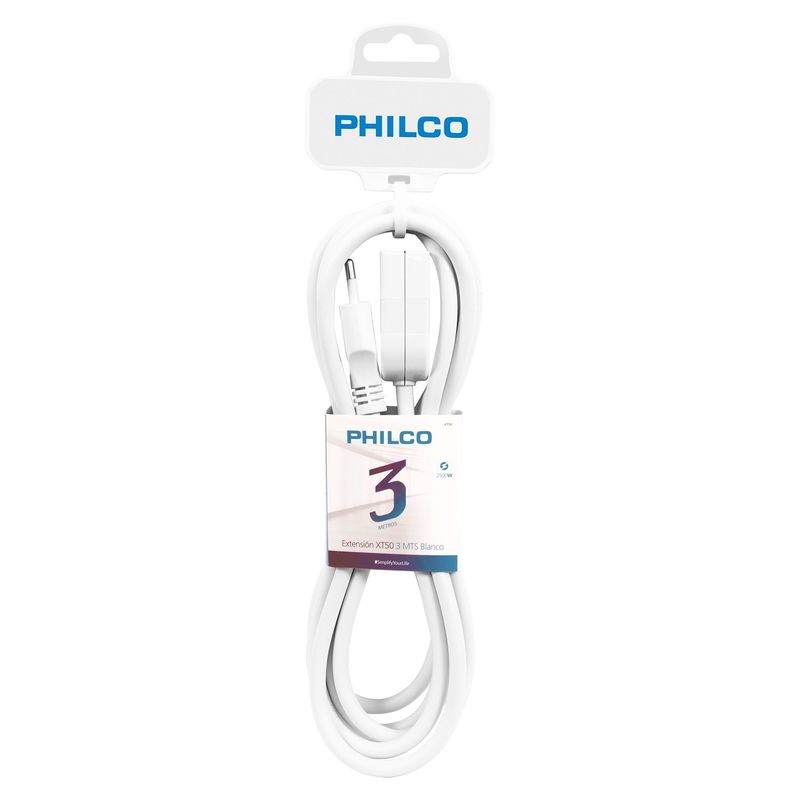 PHILCO - Alargador Extension Electrica 3 mts Philco