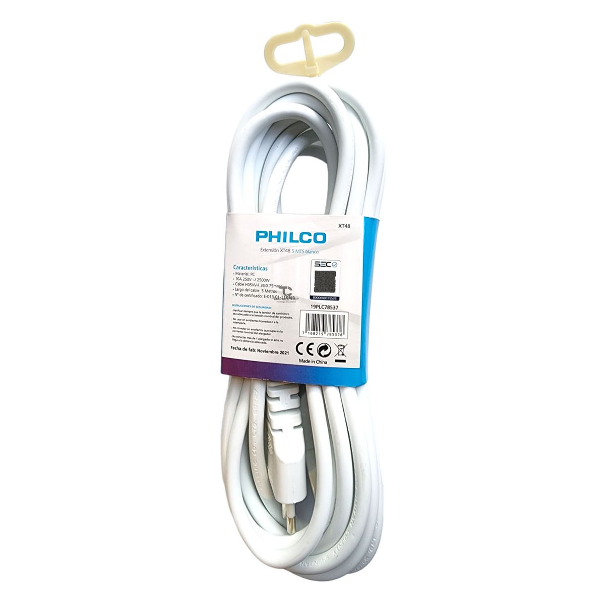 PHILCO - Alargador Extension Electrica 5 mts Philco