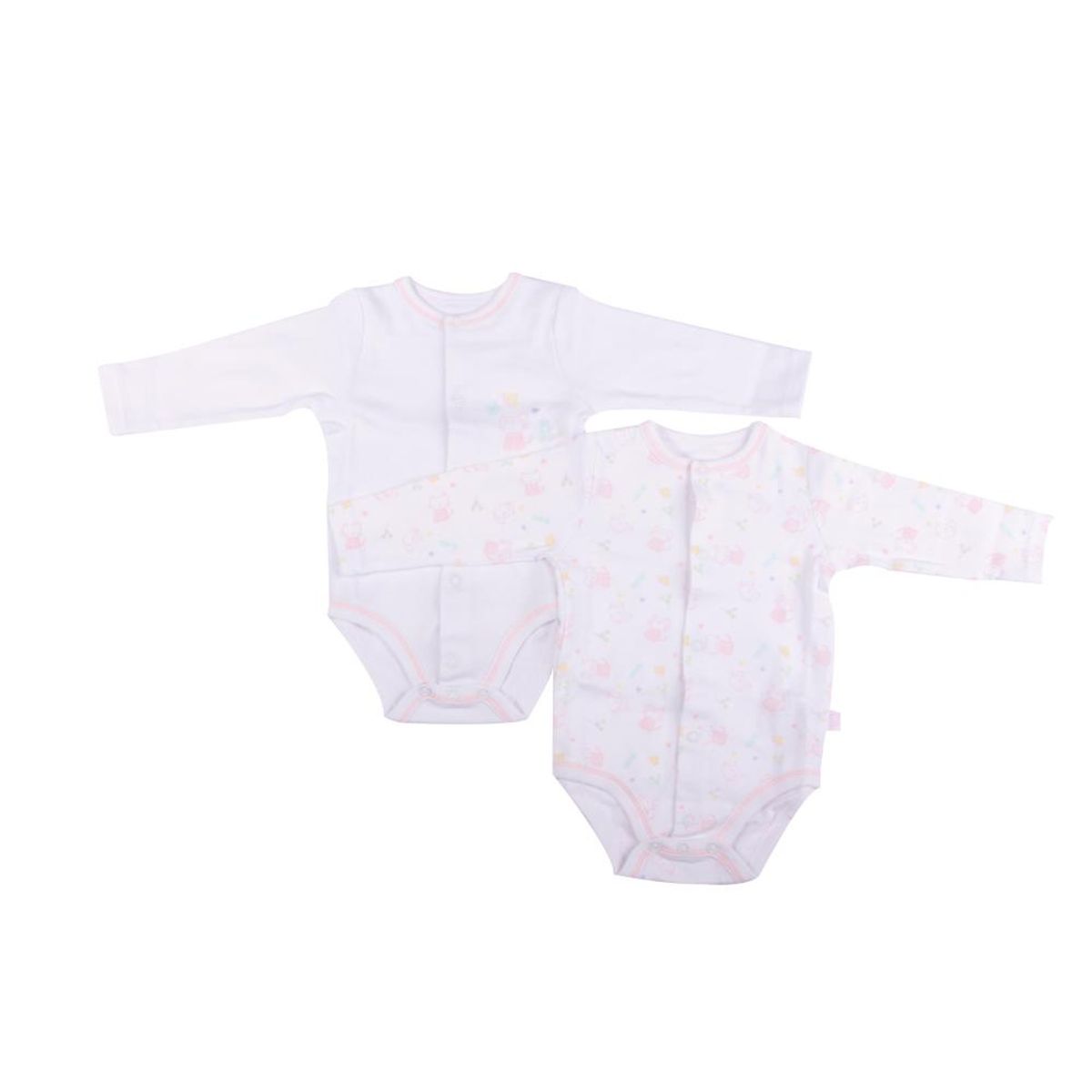 PILLIN - Set 2 Body Pzas Bebe Niño Multicolor Pillin - Blanco