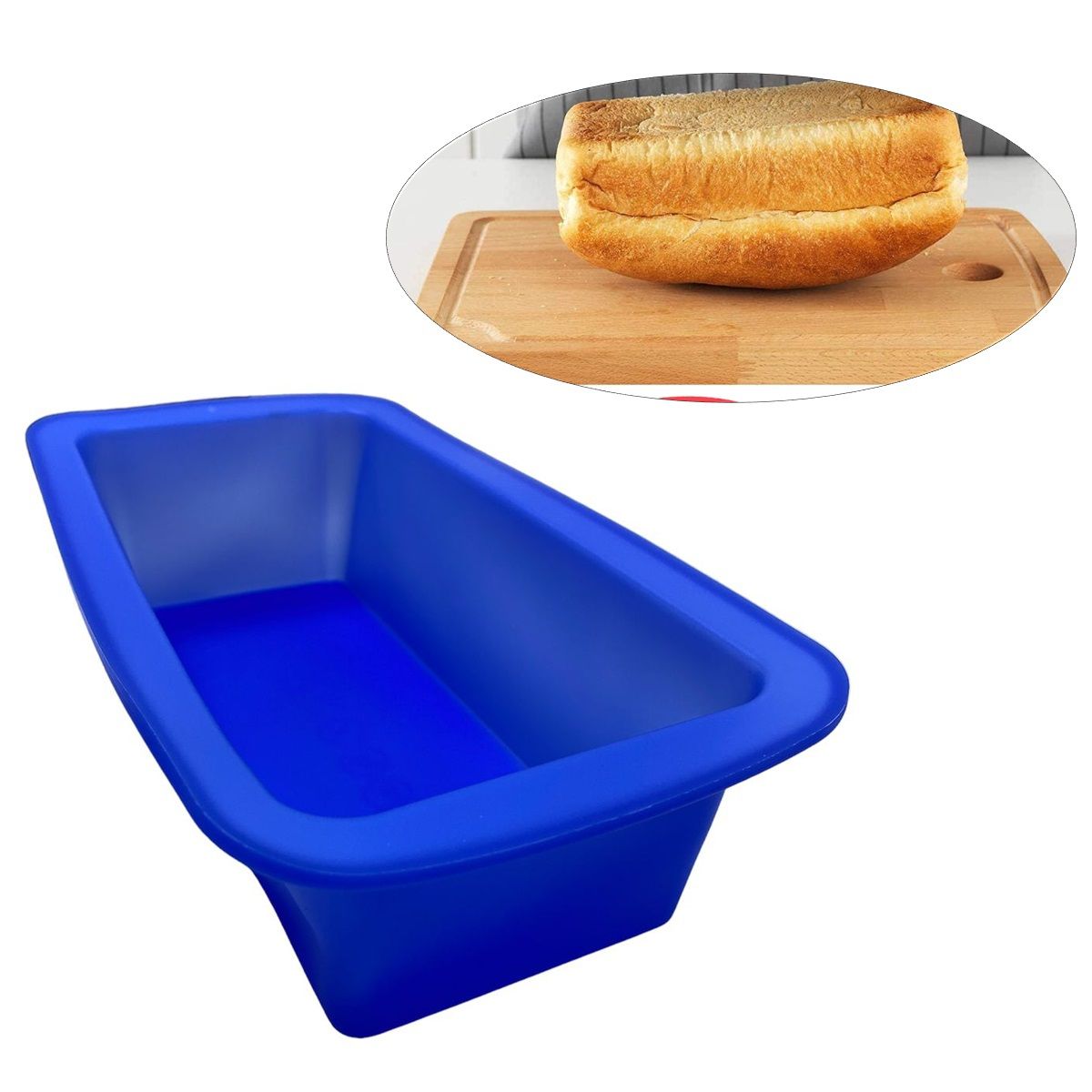 GENERICO - Molde De Silicona Rectangular Molde Pan Molde Queque