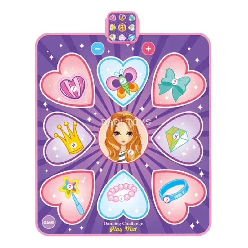 SPACEZAT - Alfombra de Baile Piano Musical con Luces Led Rosa