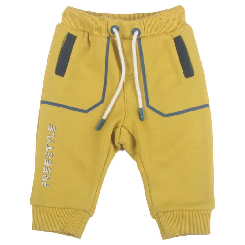 PILLIN - Pantalón Buzo Bebe Niño Mostaza Pillin - Amarillo