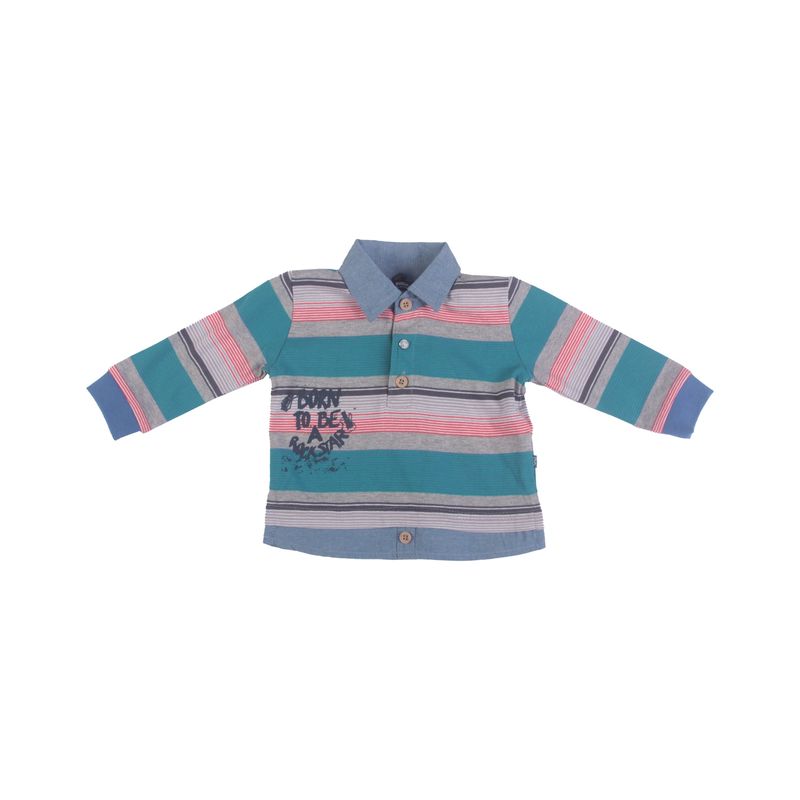 PILLIN - Polera Bebe Niño Gris Pillin PILLIN