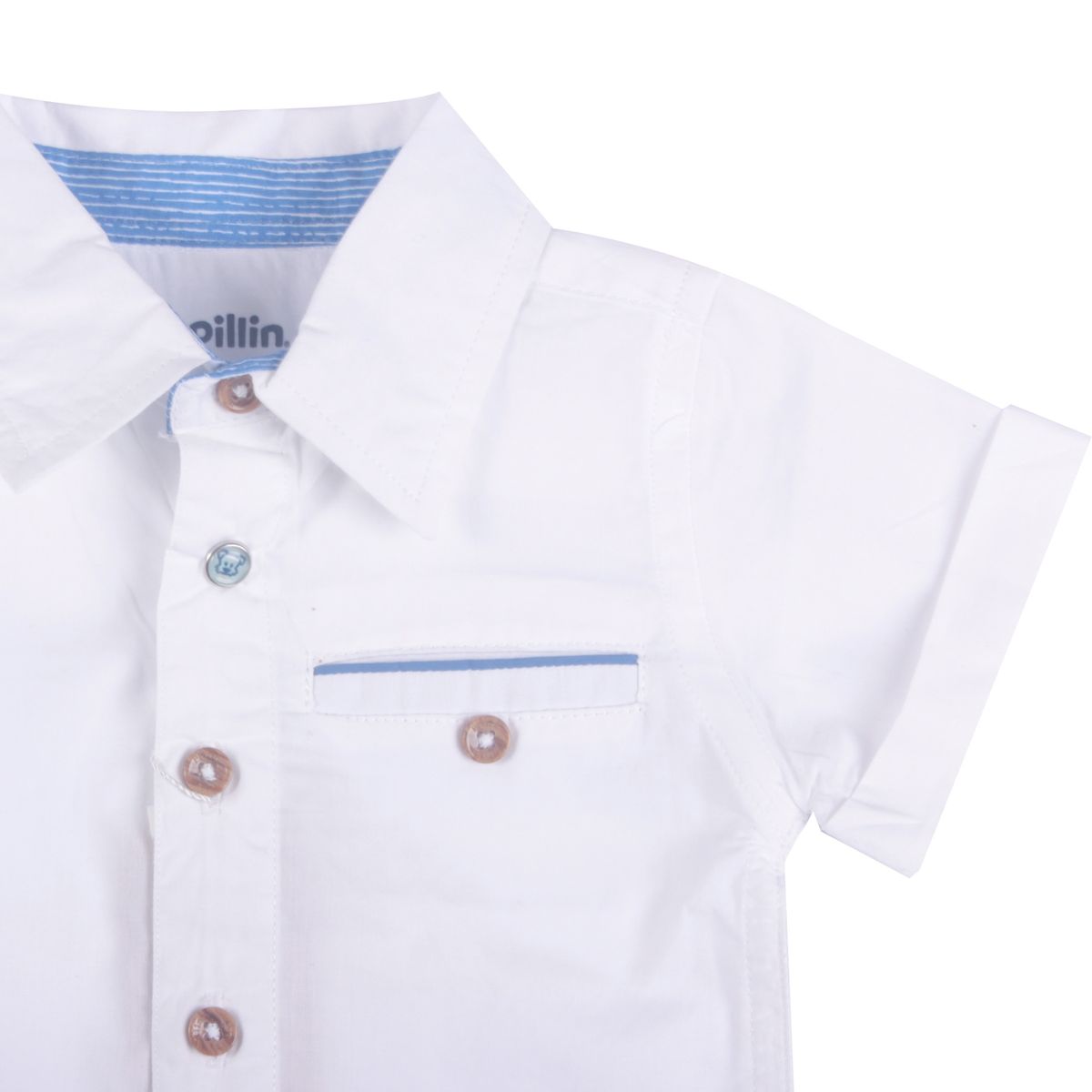 PILLIN - Camisa Bebe Niño Blanco Pillin PILLIN