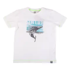 PILLIN - Polera Niño Blanco