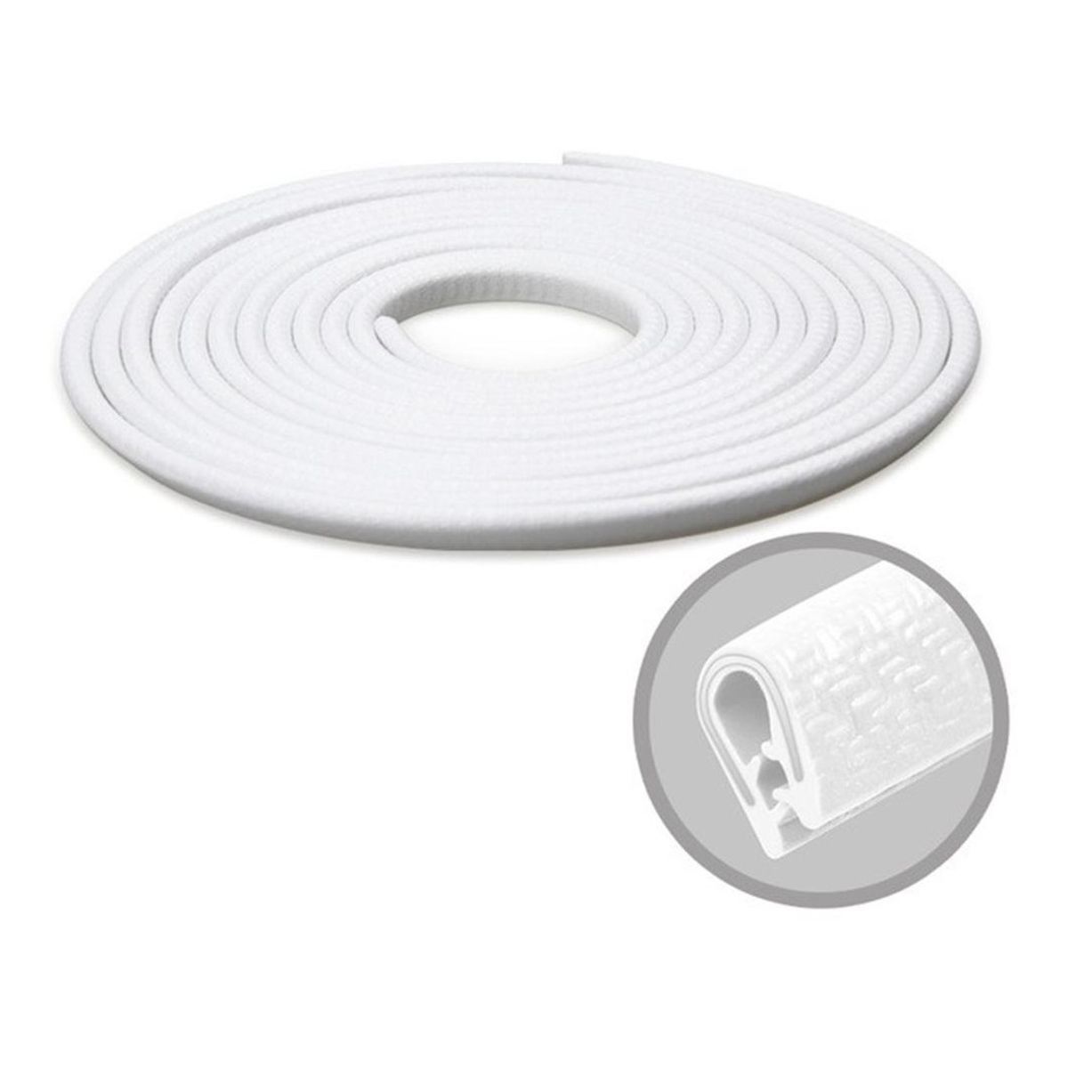 GENERICO - Moldura Auto Sello Presión Protectora Puertas Y Capot 5m BLANCO