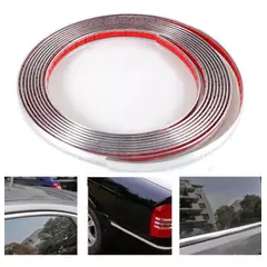 GENERICO - Moldura Cromada 15mm Adhesiva Auto Tuning Universal
