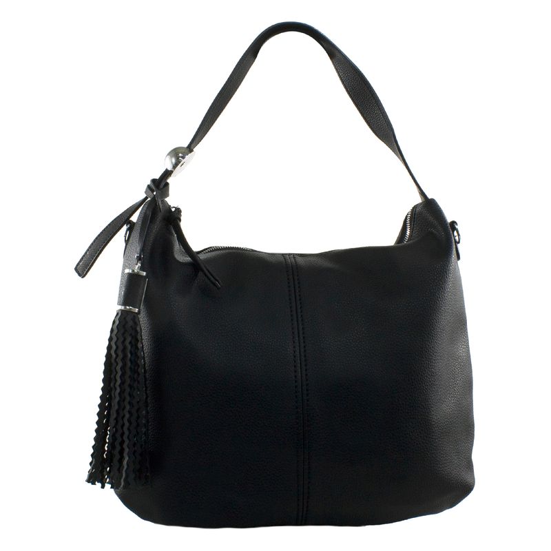 MAILEA - Cartera ecocuero bote casquete para mujer negro