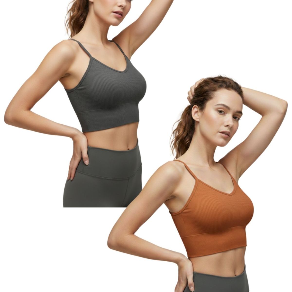 LOOK SHOP - Pack 2 Sostén Deportivo Elasticado Mujer. Peto Sujetador 320