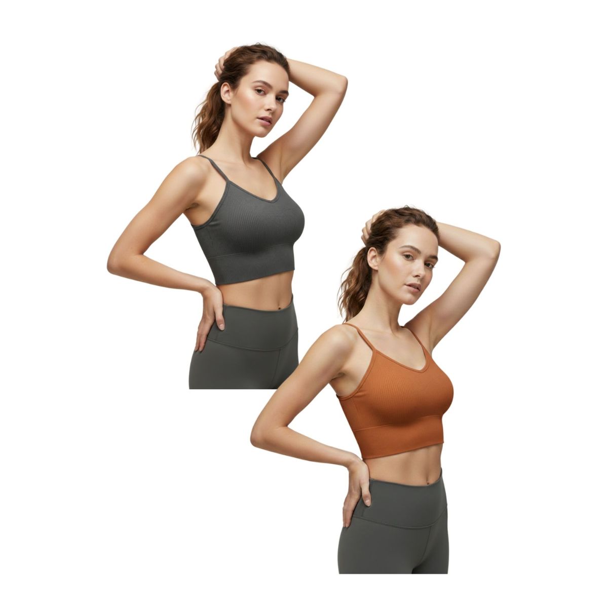 LOOK SHOP - Pack 2 Sostén Deportivo Elasticado Mujer. Peto Sujetador 320
