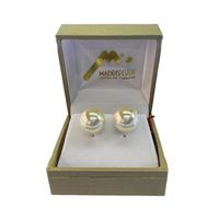 Aros Perlas de N°12 bañado en Oro 18K