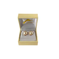 Aros media perlas de N°10 Enchapado en Oro