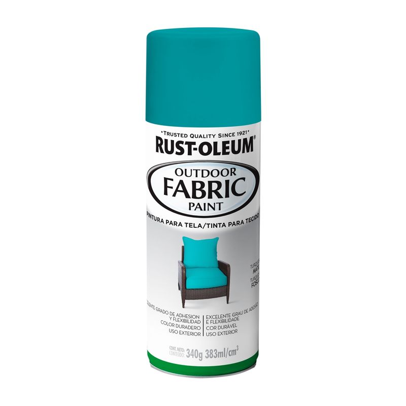 RUST OLEUM - Pintura para tela en spray Turquesa Mate